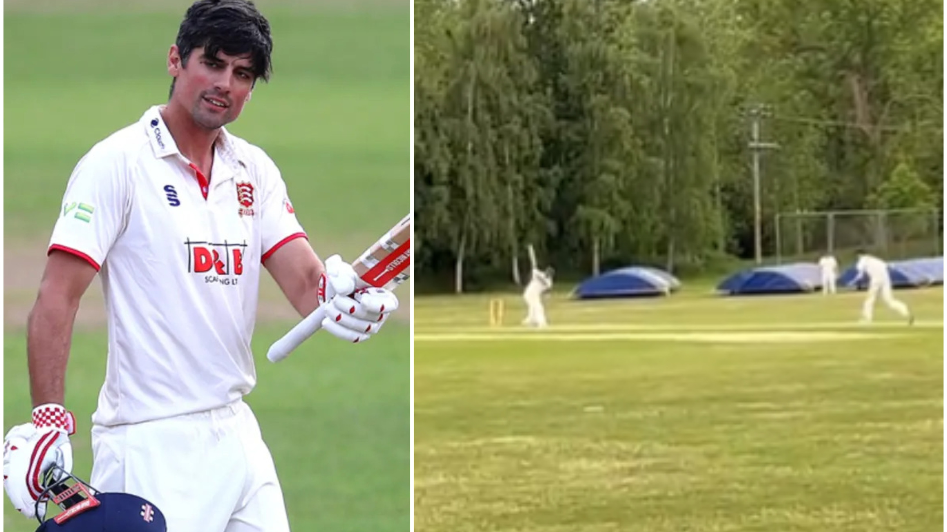 WATCH: Former England skipper Alastair Cook knocked over by a 15-year-old