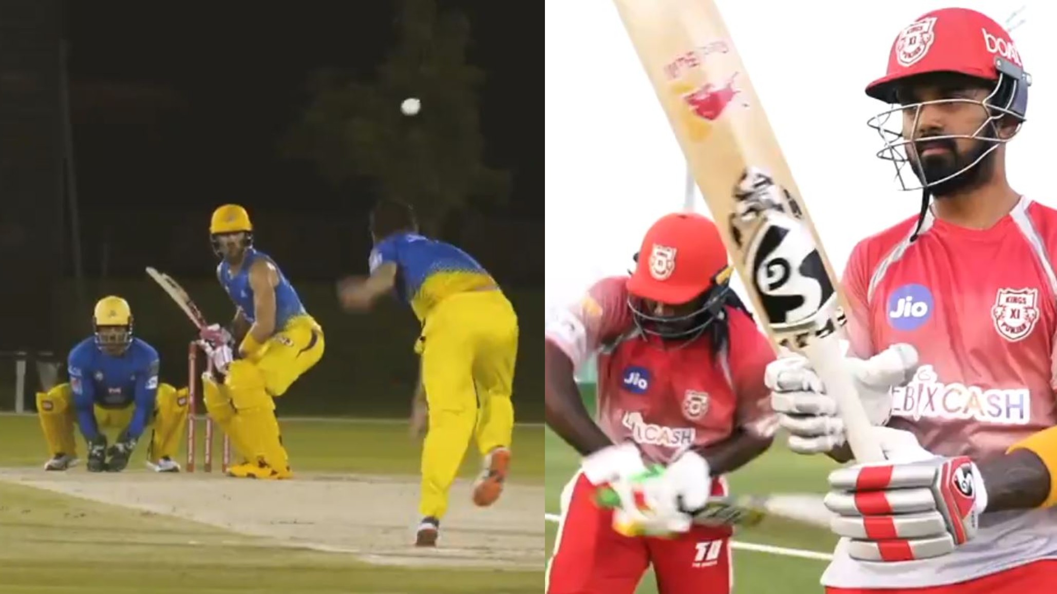 IPL 2020: WATCH- Dhoni, Gayle, Rahul and other CSK and KXIP players in action in intra-squad matches