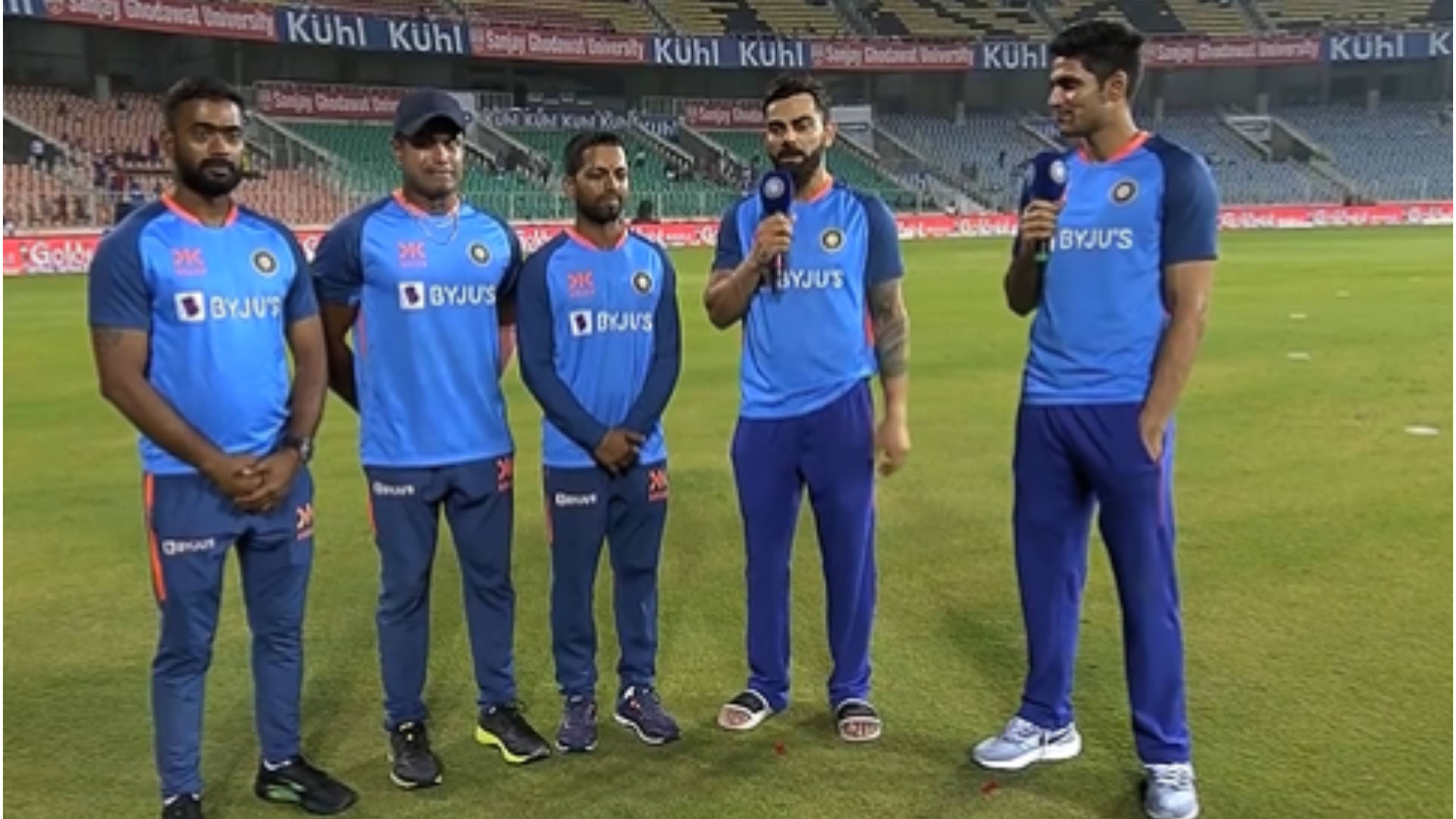 IND v SL 2023: WATCH – “They make us ready for match,” Kohli, Gill introduce team’s throwdown specialists after hitting tons