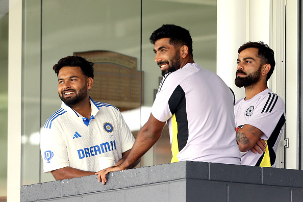 India's 3 big hopes for BGT 2024- Rishabh Pant, Jasprit Bumrah and Virat Kohli | Getty