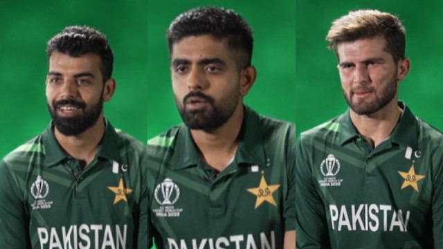 CWC 2023: WATCH- Babar Azam, Shaheen Afridi and Shadab Khan on playing in Indian stadiums