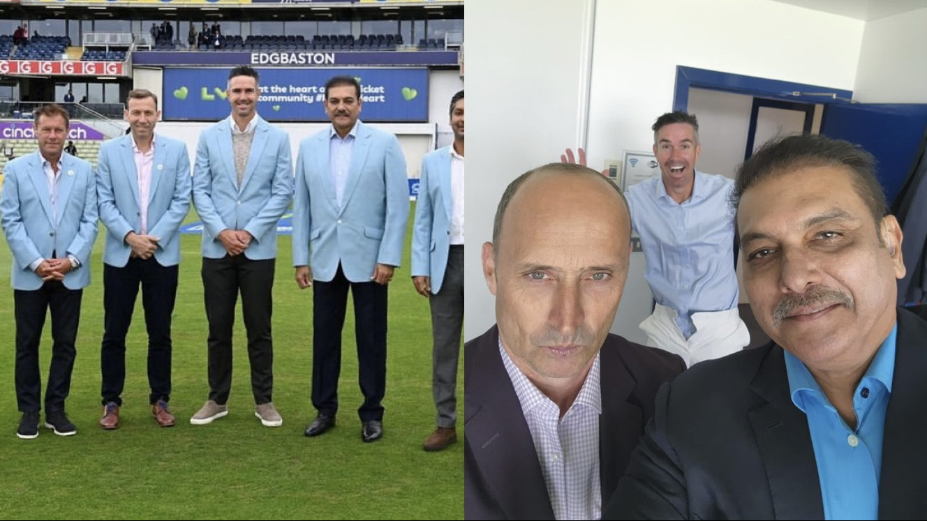 ENG v IND 2022: Ravi Shastri posts picture with Nasser Hussain after cropping him from the group photo