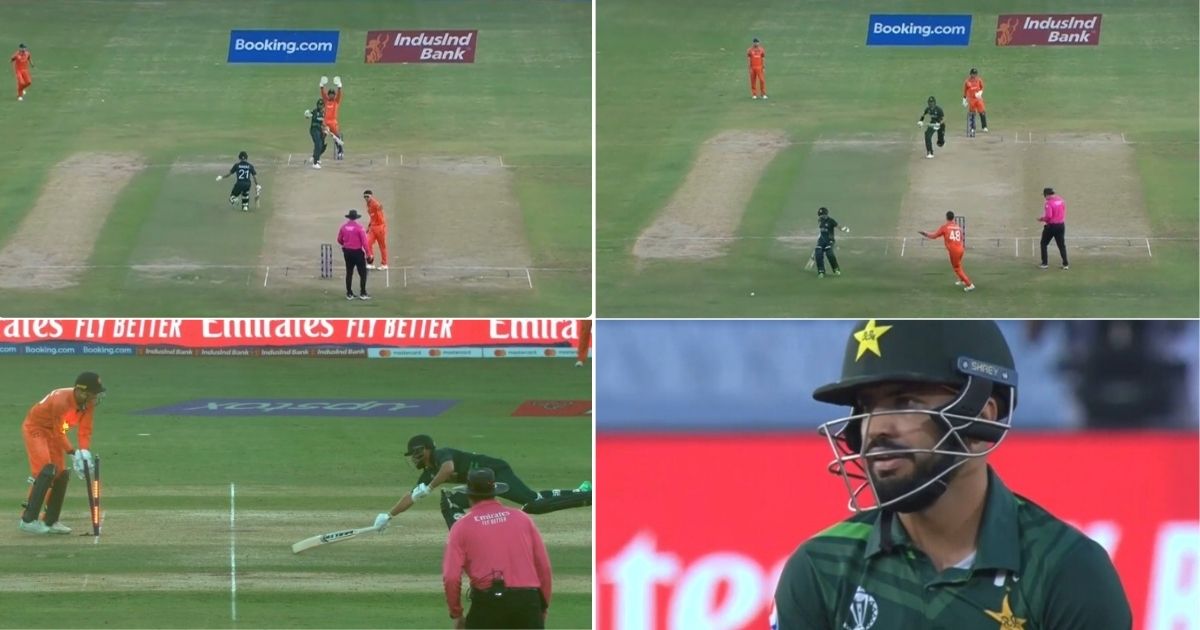 Mohammad Nawaz got run out trying to steal a single on overthrows | X