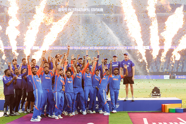 Team India rejoiced the triumph without the Asia Cup 2025 trophy | Getty