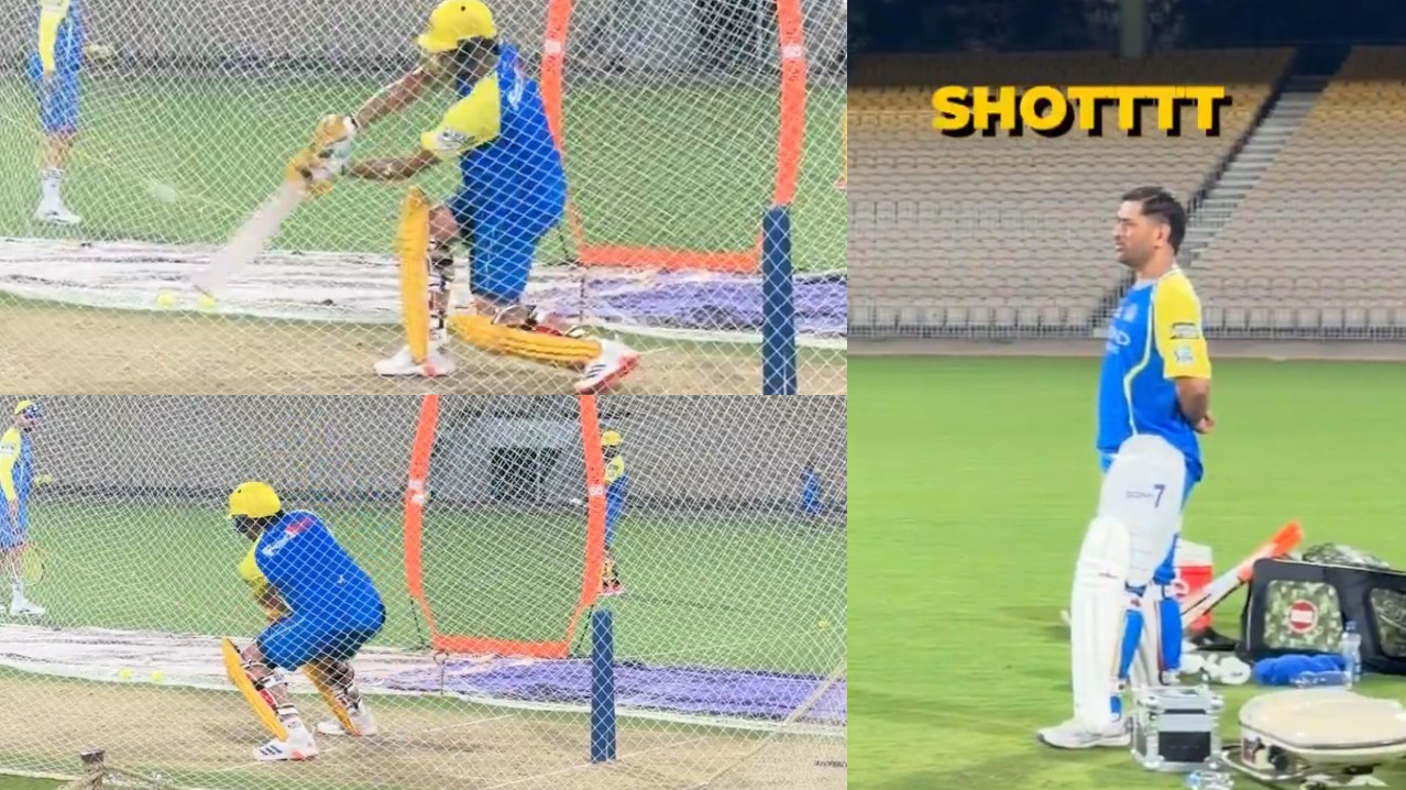 IPL 2026: WATCH- “Shott”- MS Dhoni impressed with Prashant Veer’s array of shots in CSK practice session