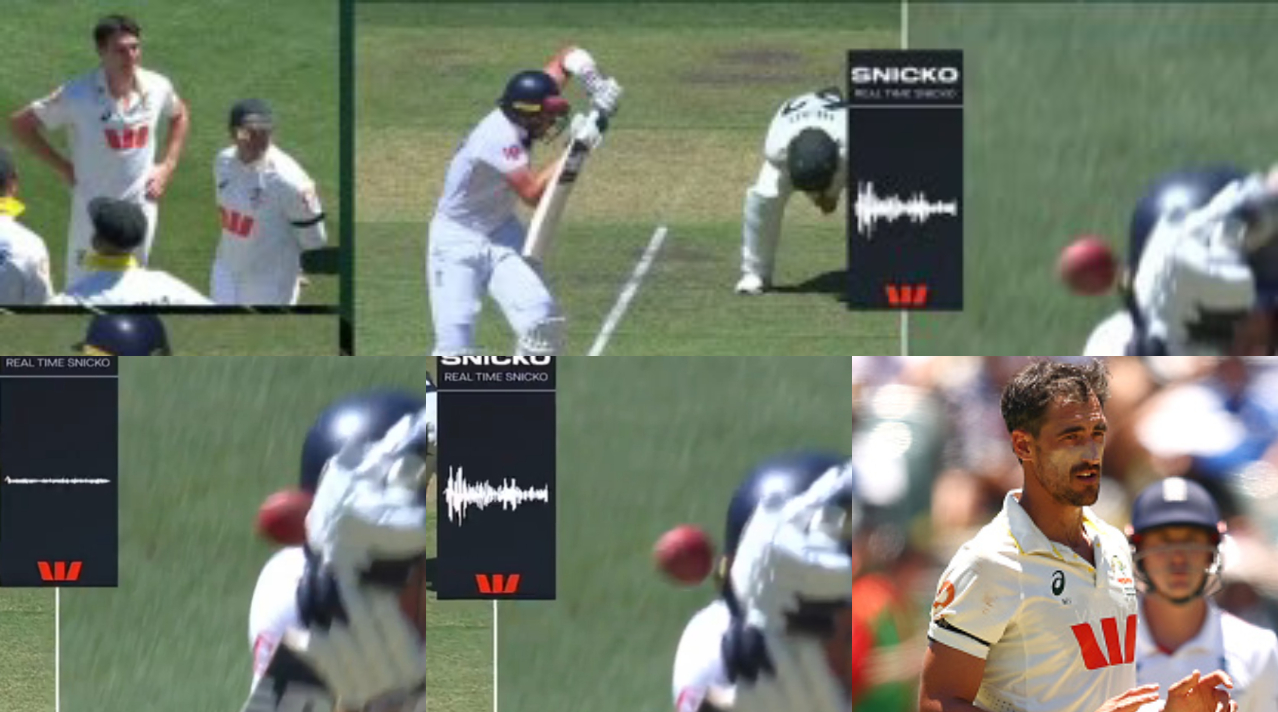 Starc was not happy with Snicko after Jamie Smith survived a DRS call  | X