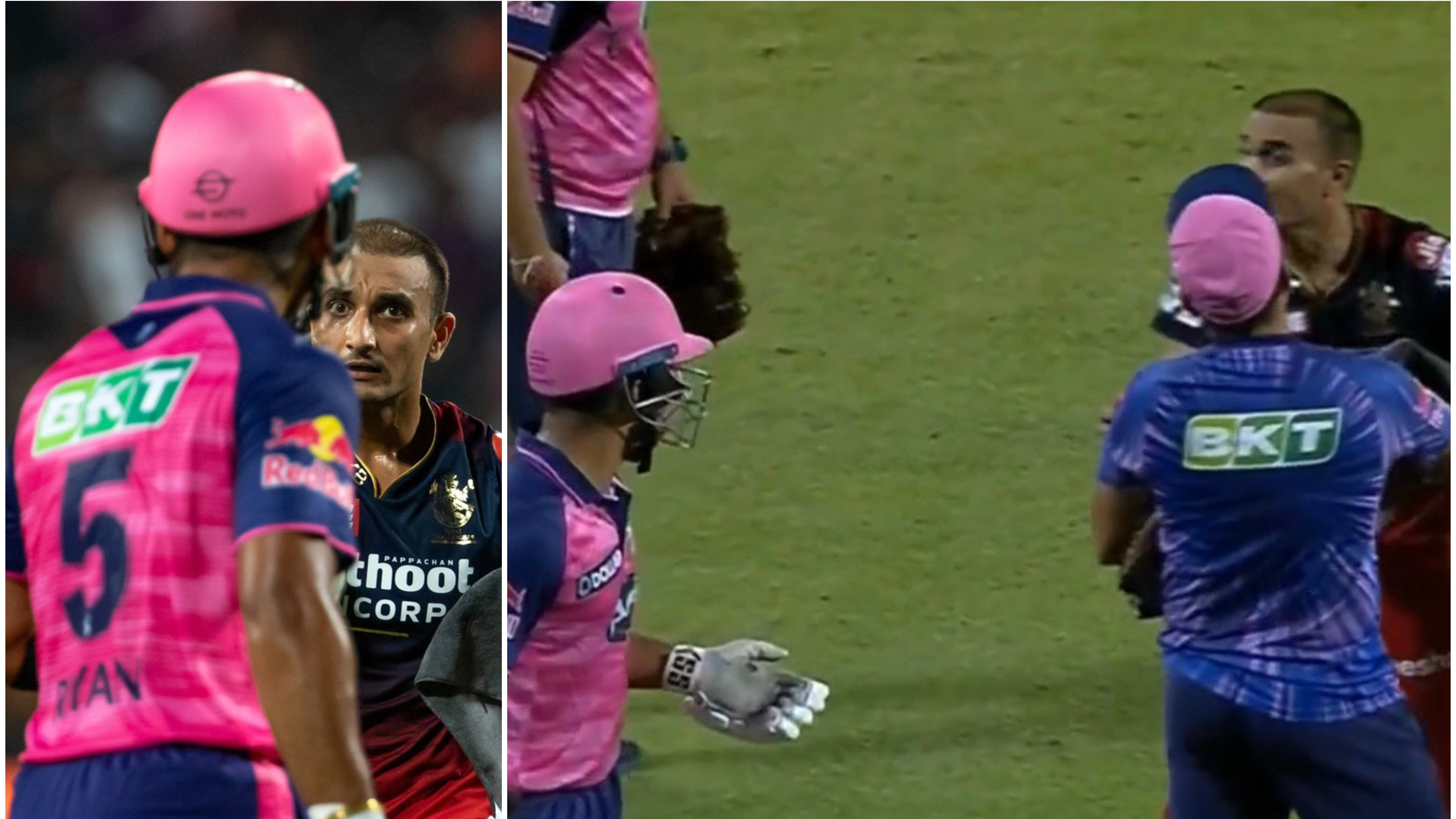 IPL 2022: WATCH – Riyan Parag and Harshal Patel engage in a heated exchange during RCB-RR clash
