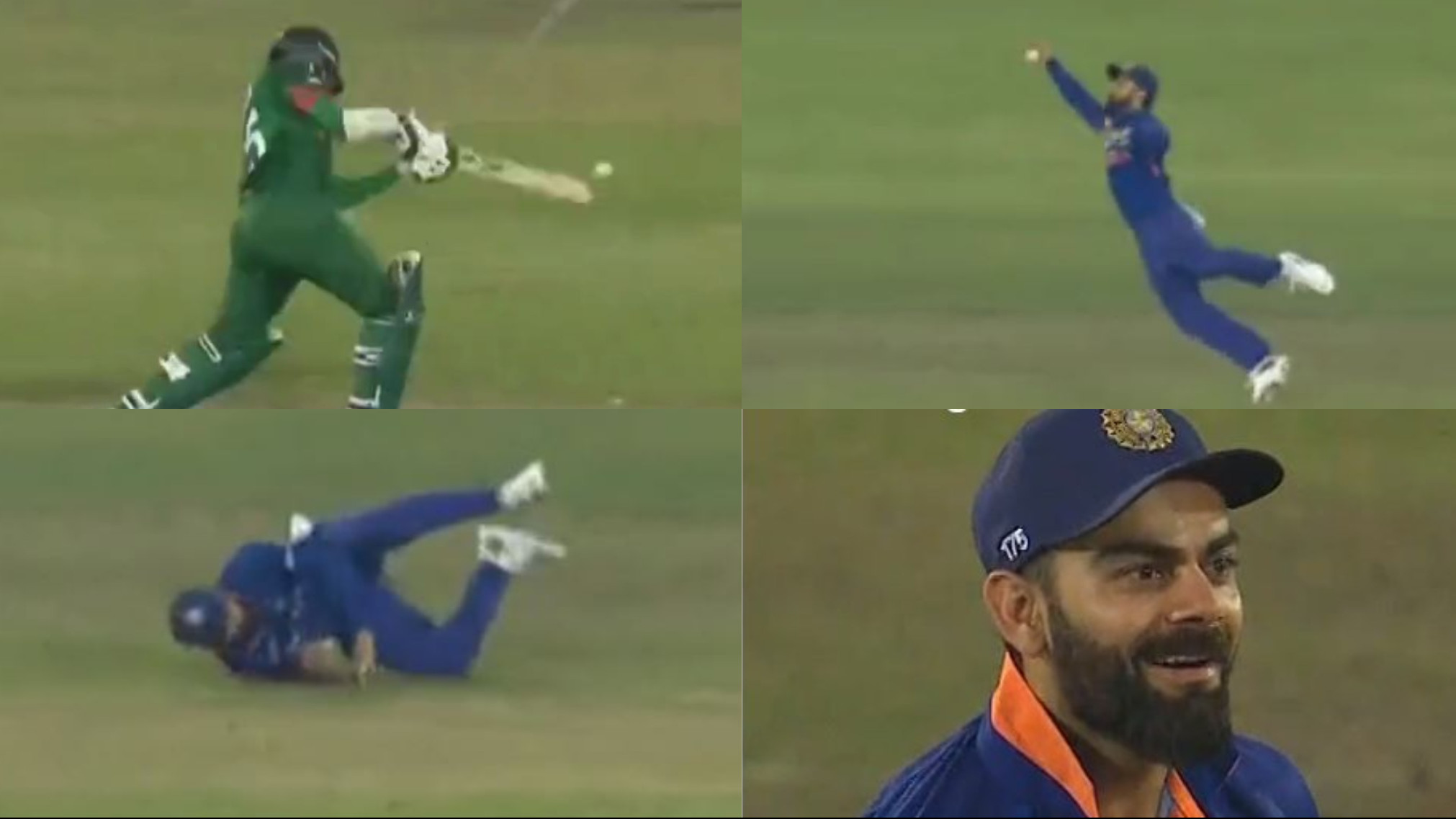 BAN v IND 2022: WATCH- Virat Kohli takes an excellent one-handed catch to dismiss Shakib; reacts to his amazing grab