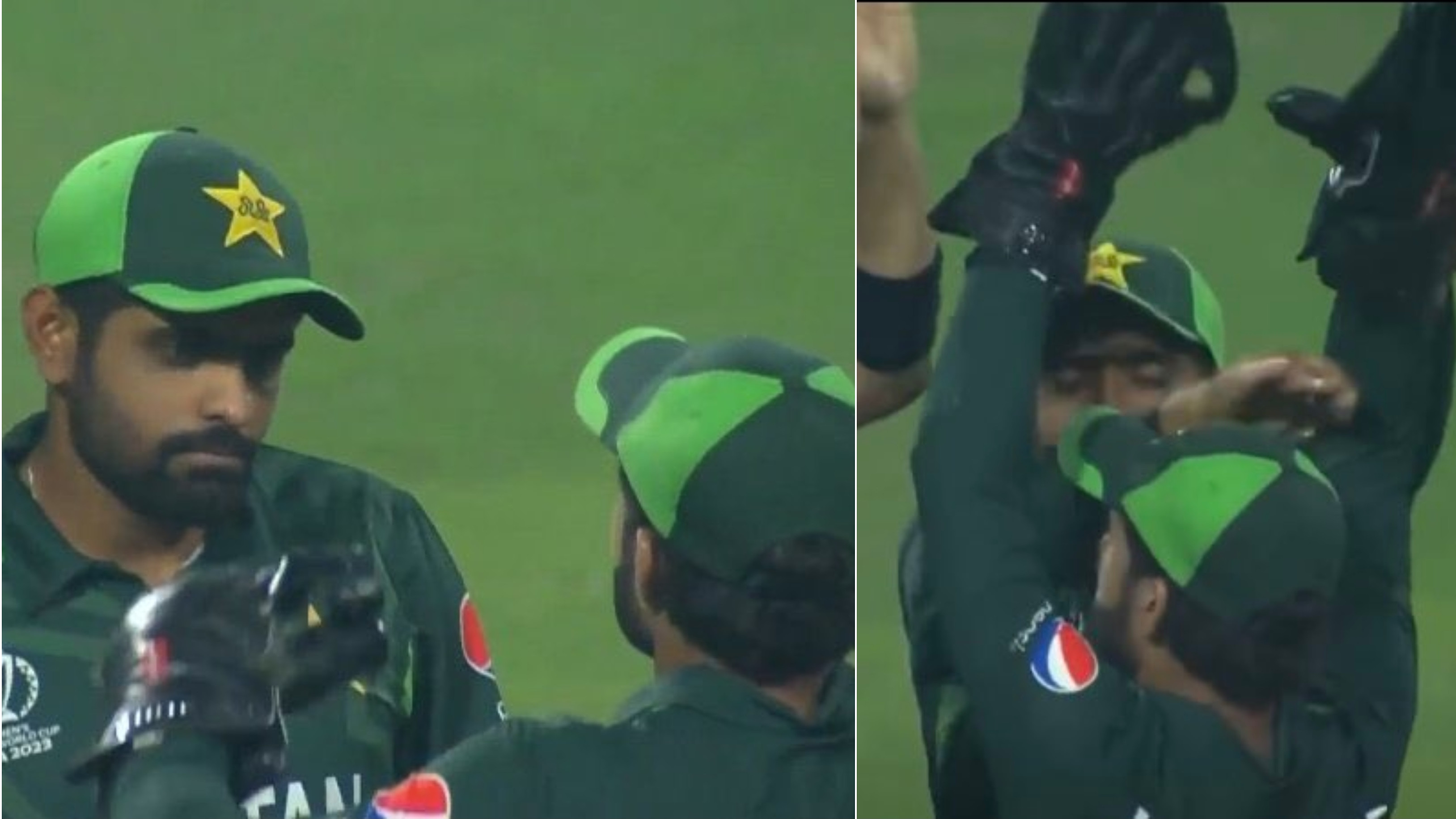 CWC 2023: WATCH – Babar Azam tries to stop Mohammad Rizwan from celebrating Ben Stokes’ wicket