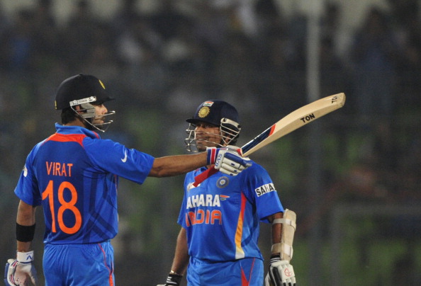 Virat Kohli and Sachin Tendulkar | Getty