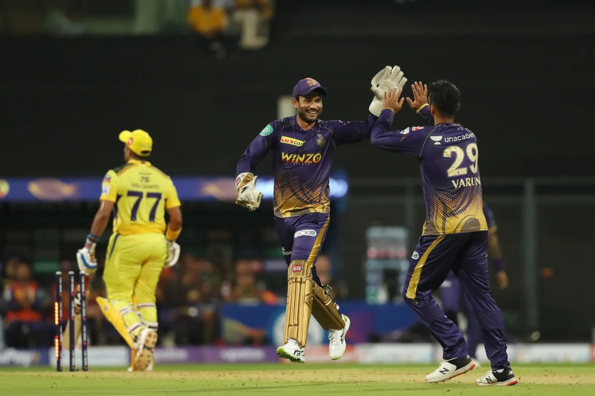 Sheldon Jackson celebrates stumping Robin Uthappa | IPL-BCCI