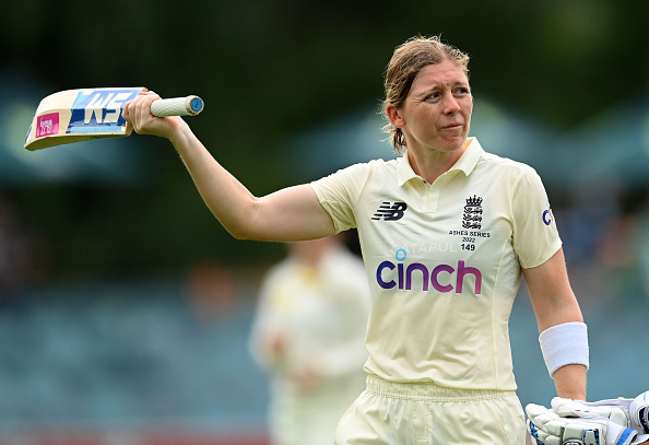 Heather Knight won the Player of the Match for her 168* and 48 | Getty