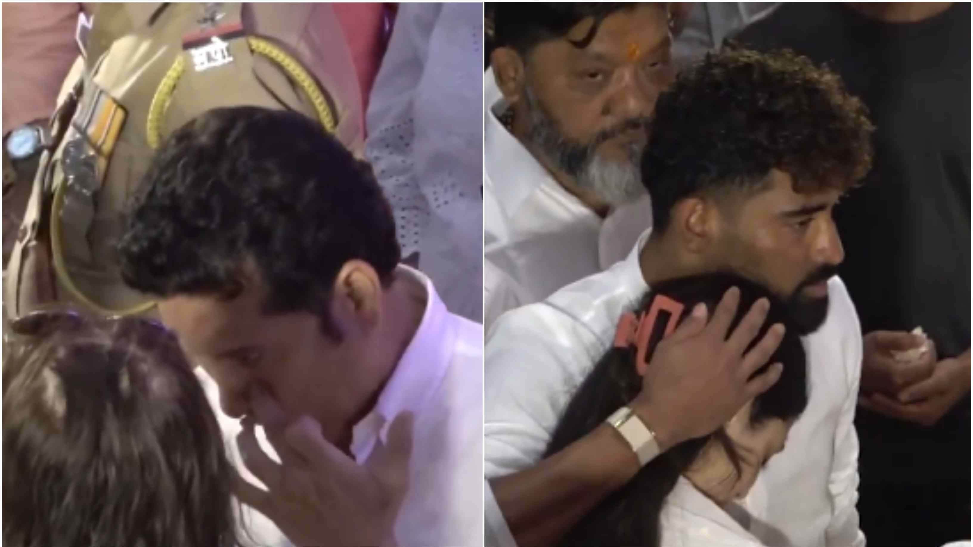 WATCH: Sachin Tendulkar breaks down in tears at Asha Bhosle's antim darshan, Siraj consoles heartbroken Zanai Bhosle