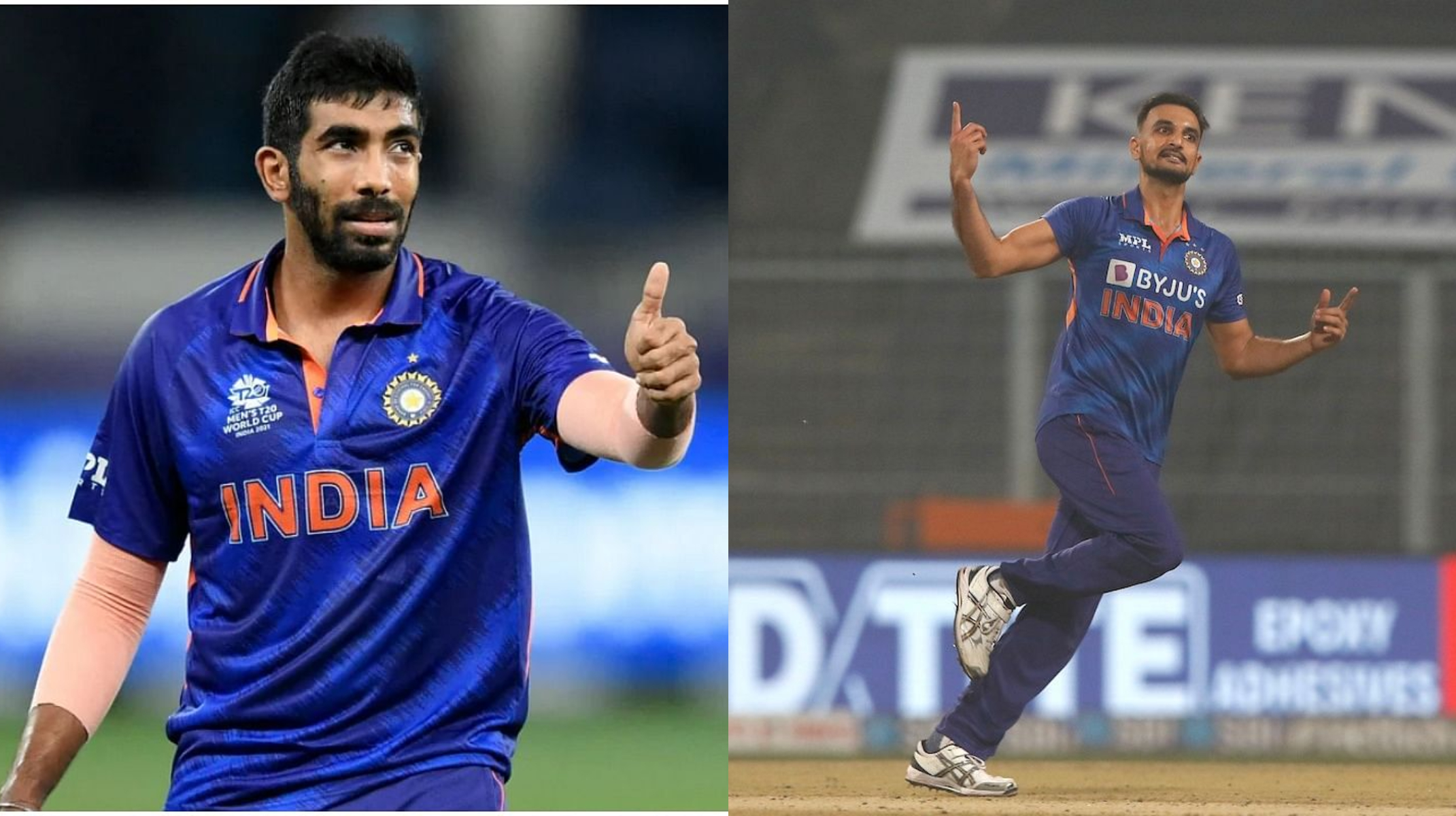 Jasprit Bumrah and Harshal Patel | GETTY