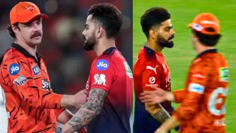 Virat Kohli had refused to shake hands with Travis Head after RCB v SRH game | X