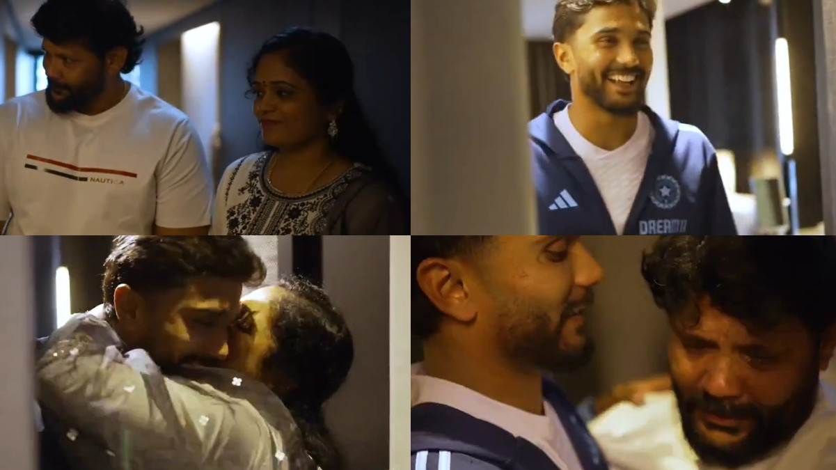 BGT 2024: WATCH- Nitish Kumar Reddy hugs his father, mother and sister in an emotional meeting 