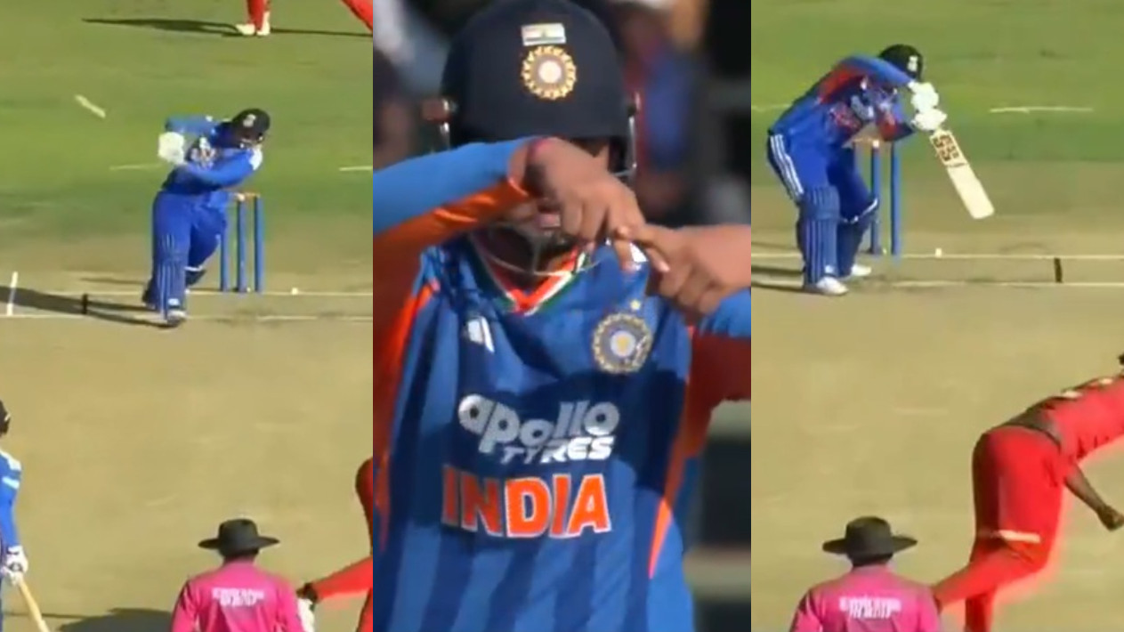 ZIM v IND 2026: WATCH- Vaibhav Sooryavanshi does his trademark ‘A’ sign celebration after scoring maiden T20I fifty for India