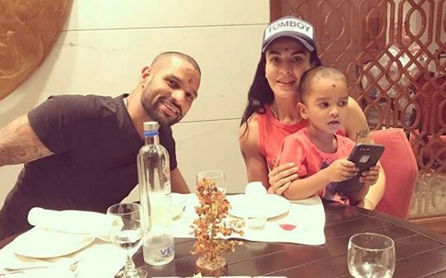 Shikhar Dhawan with family | Instagram