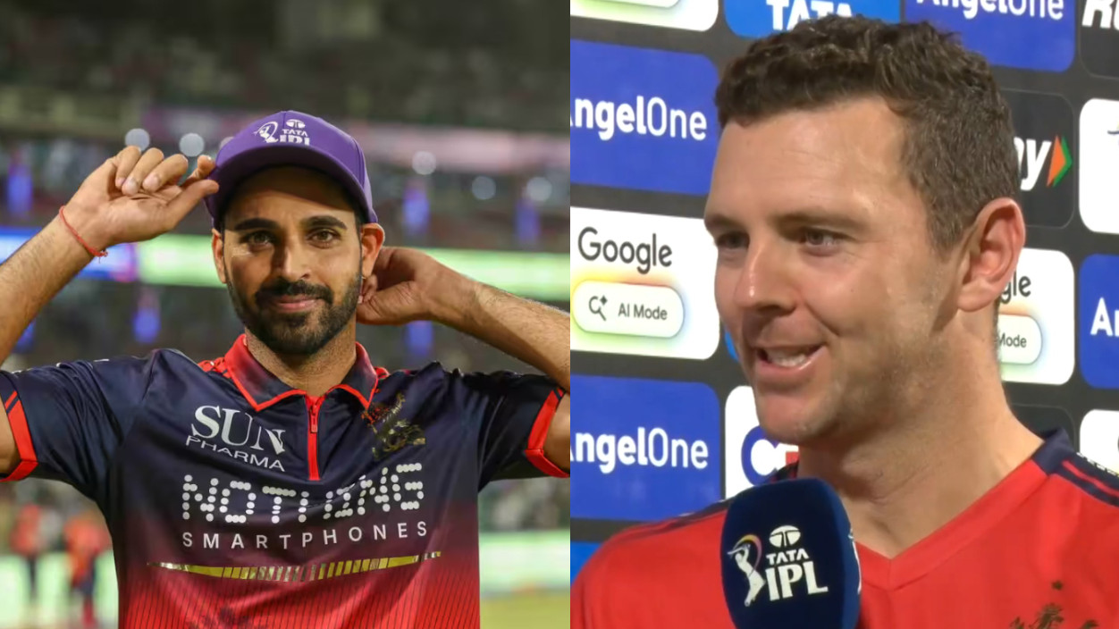 IPL 2026: “I just followed his lead”- Josh Hazlewood showers praise on Bhuvneshwar Kumar after RCB’s crushing win over DC