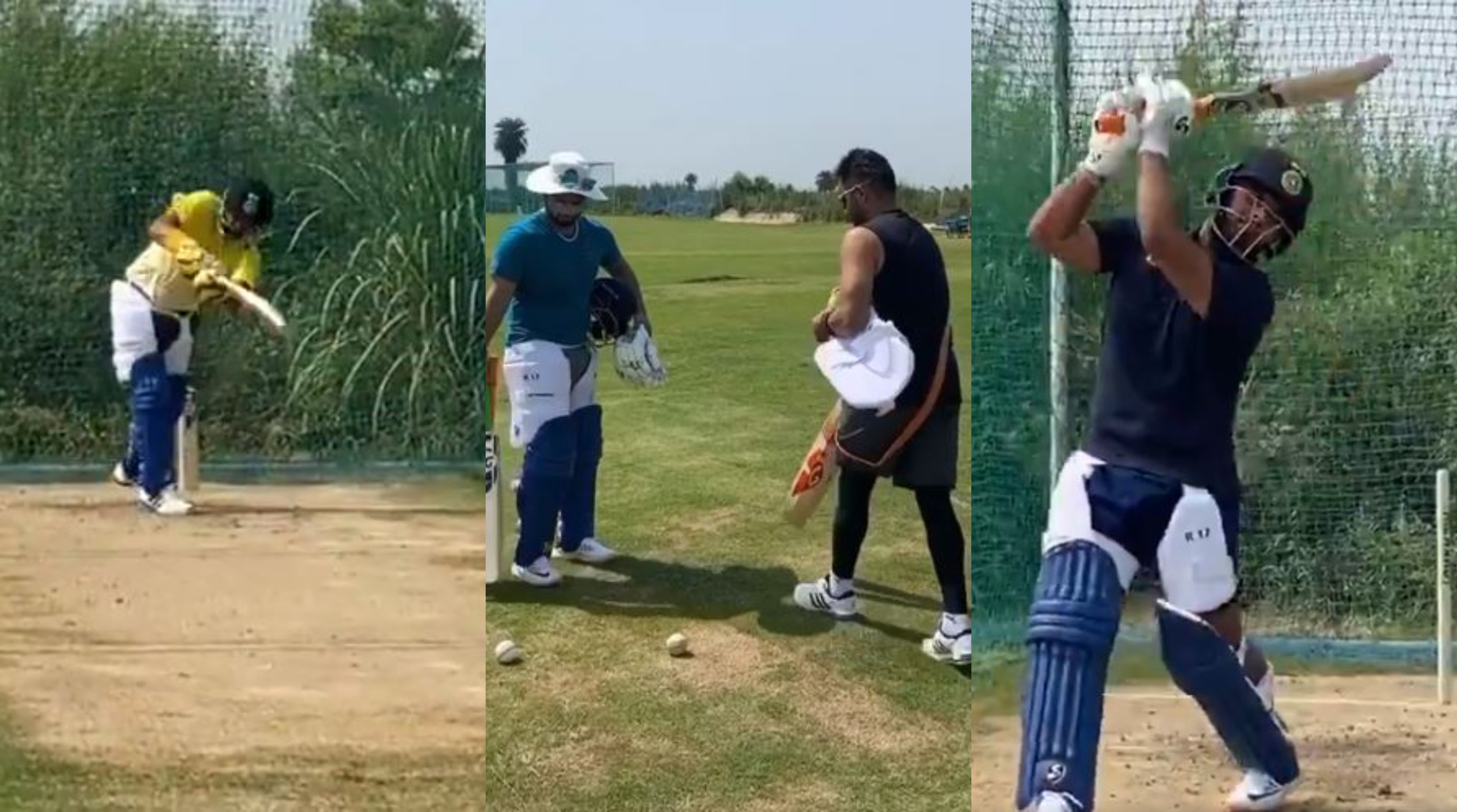 Suresh Raina and Rishabh Pant were seen practicing in Ghaziabad together