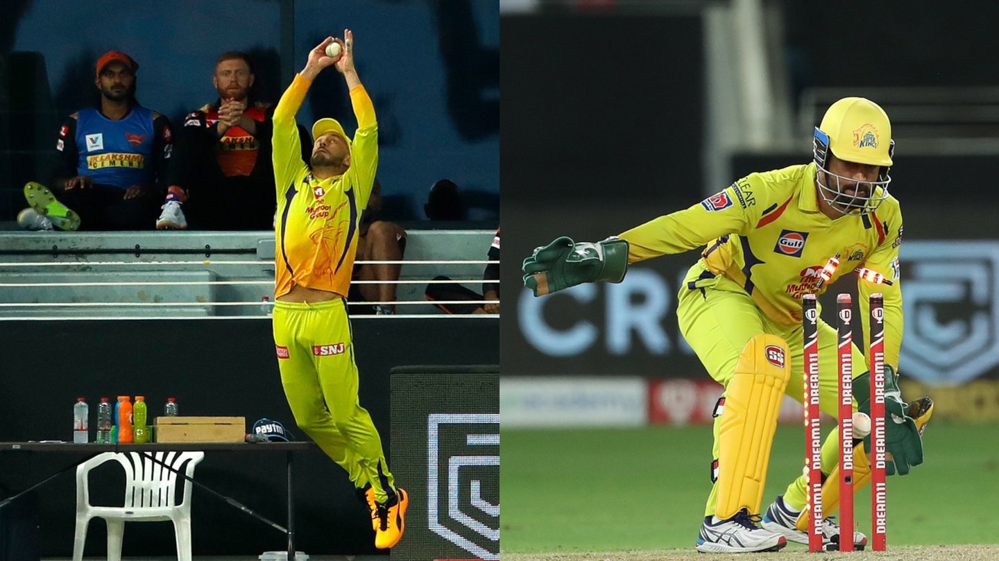 IPL 2020: WATCH – Faf du Plessis, MS Dhoni display fielding brilliance to get rid of Warner & Williamson  