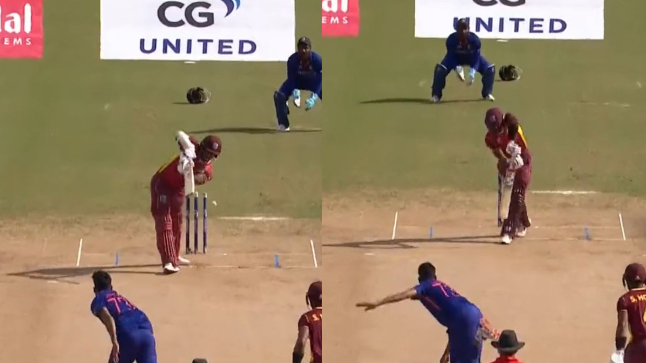 WI v IND 2022: WATCH- Mohammed Siraj rattles West Indies top order with twin strikes in one over