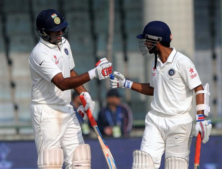 Ashwin (L) and Rahane (R) have been playing together for a long time | IANS