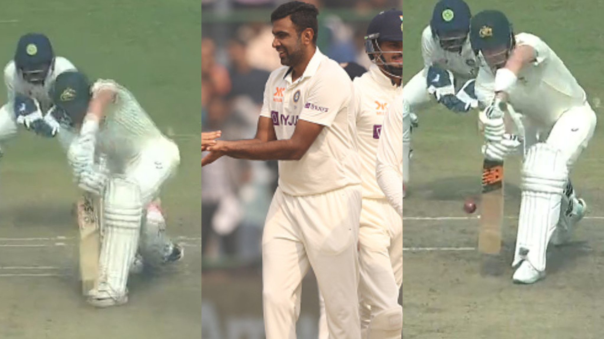 IND v AUS 2023: WATCH- R Ashwin dismisses Marnus Labuschagne and Steve Smith in 3 balls to give India the edge