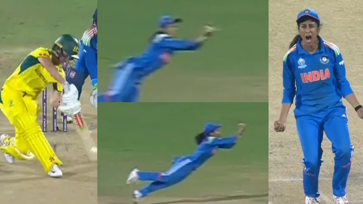 Jemimah Rodrigues' amazing catch to dismiss Beth Mooney | X