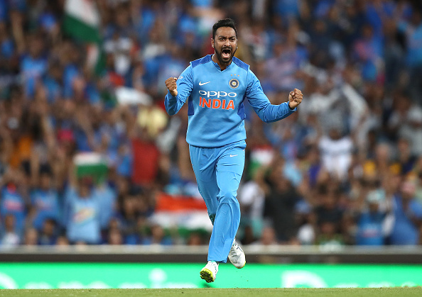 Krunal's 4/36 are the best figures by an Indian spinner in T20Is in Australia | Getty