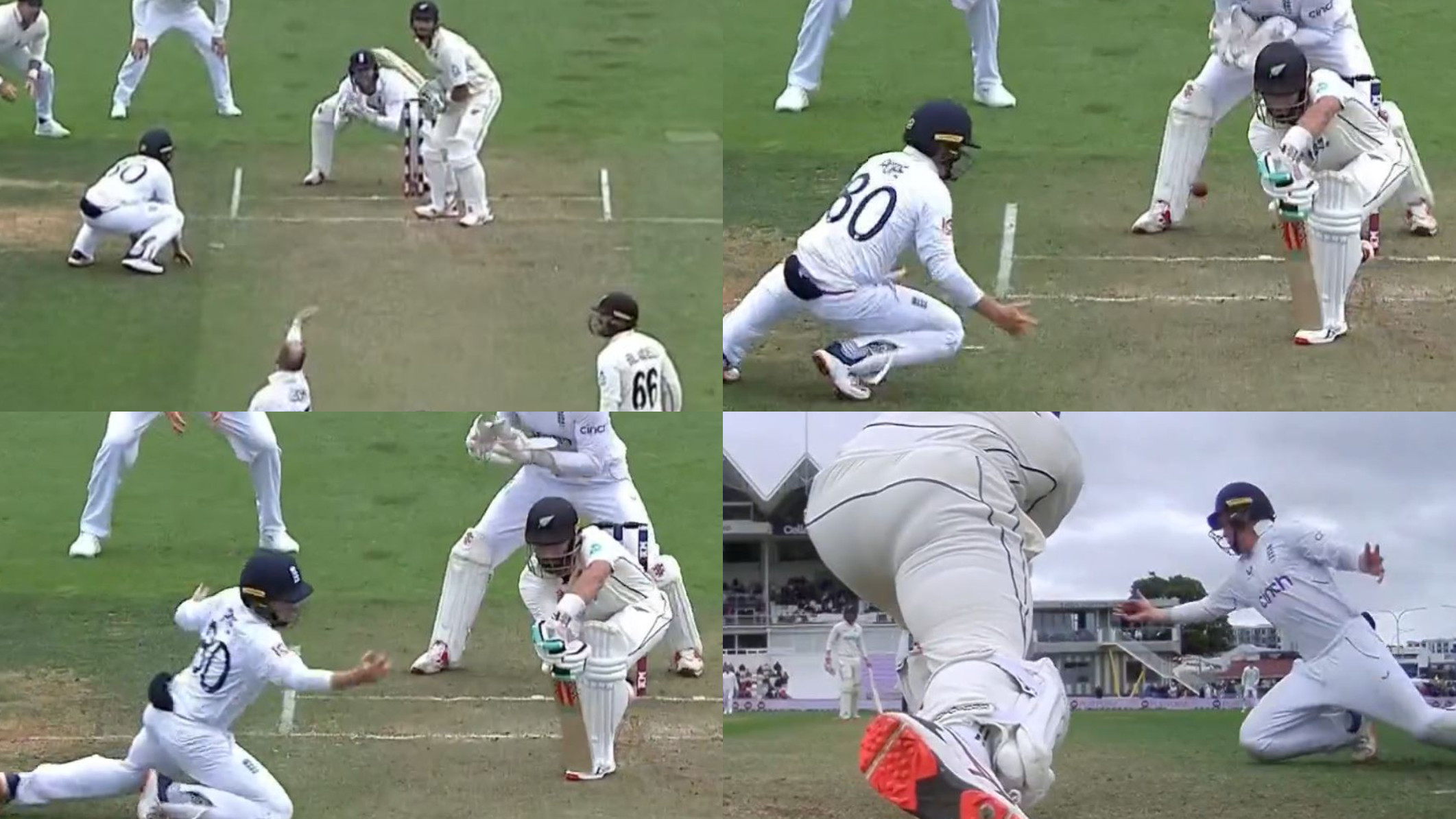 NZ v ENG 2023: WATCH- Ollie Pope shines at silly point; takes amazing reflex catch of Daryl Mitchell