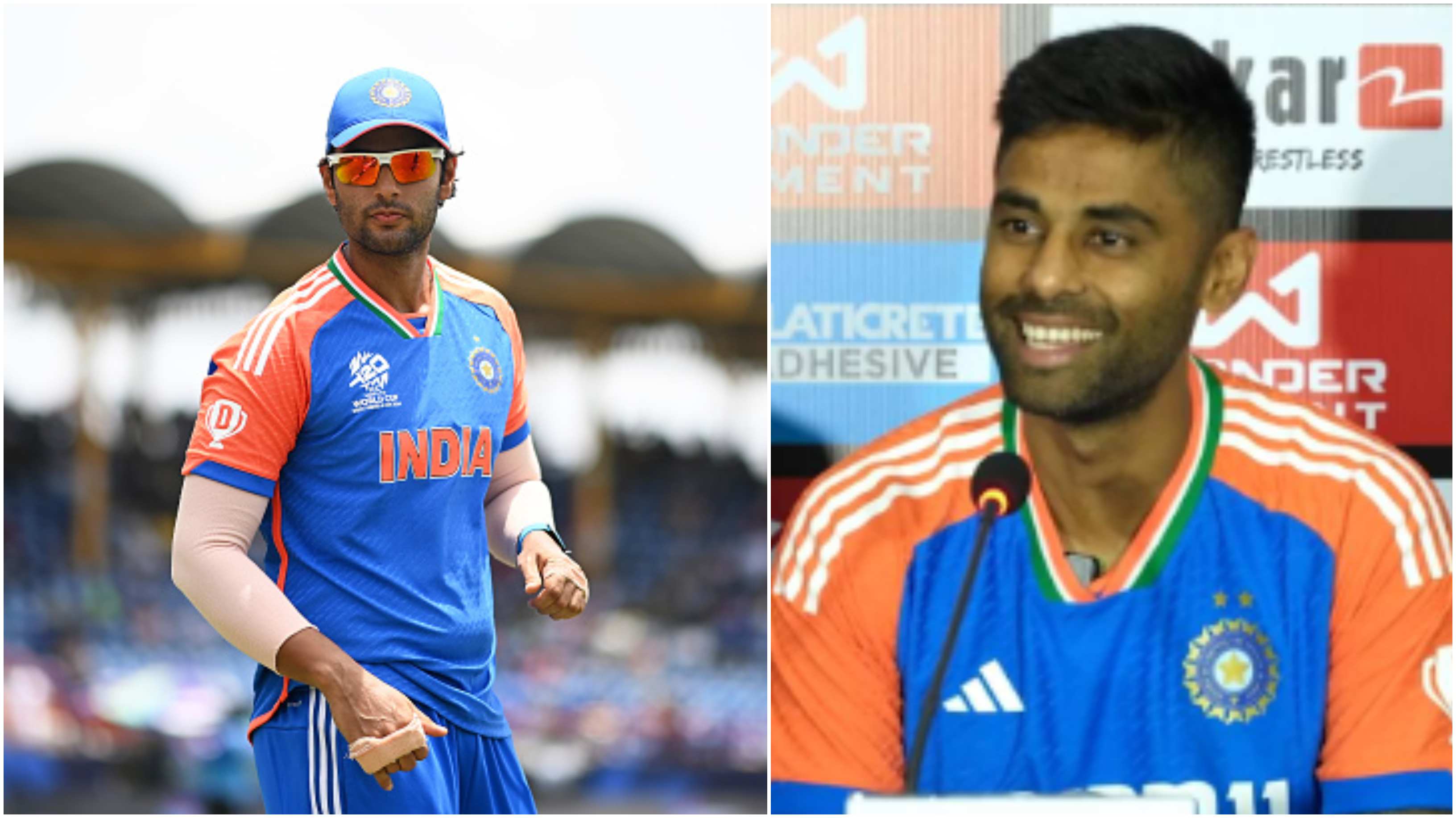 Shivam Dube and Suryakumar Yadav | Getty/BCCI