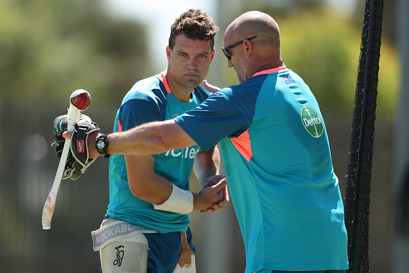 Michael Di Venuto, Australia batting coach with Alex Carey | Getty