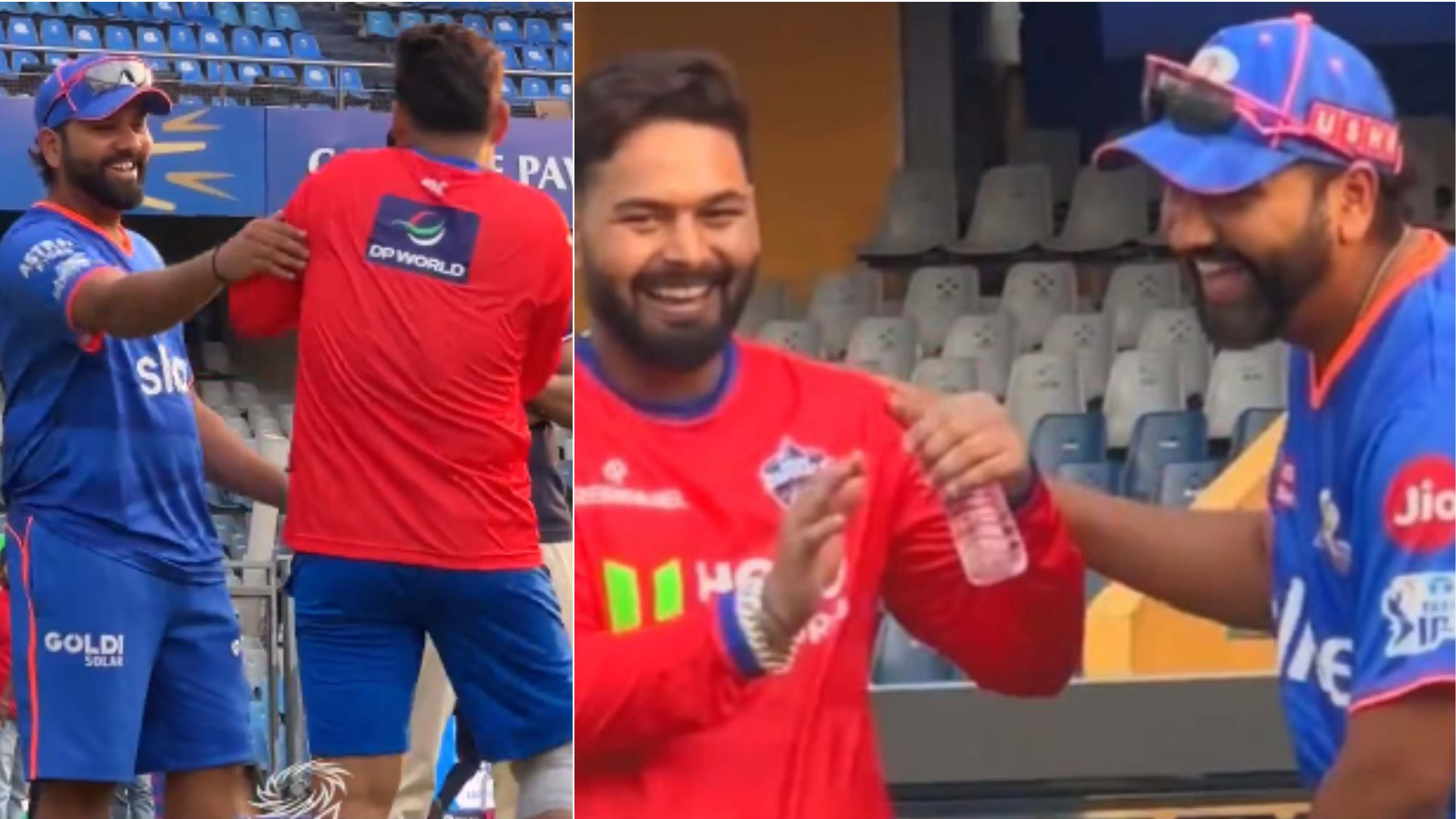 IPL 2024: WATCH - Rishabh Pant, Rohit Sharma engage in fun-filled exchange ahead of MI vs DC clash