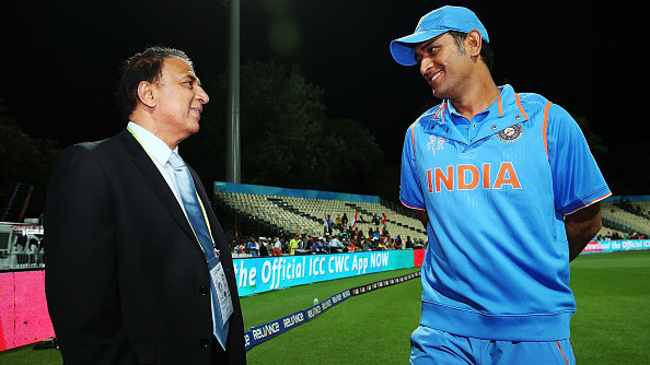 Sunil Gavaskar Stands With A Frail MS Dhoni For World Cup 2019