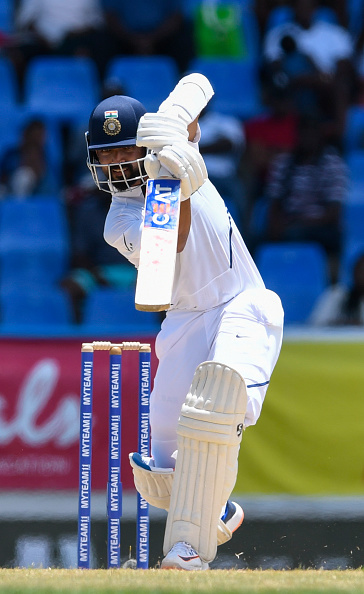 Ajinkya Rahane in action during the West Indies series | Getty