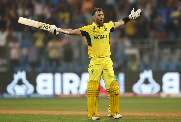 Glenn Maxwell's 201* is the first ODI double ton by an Australian | Getty