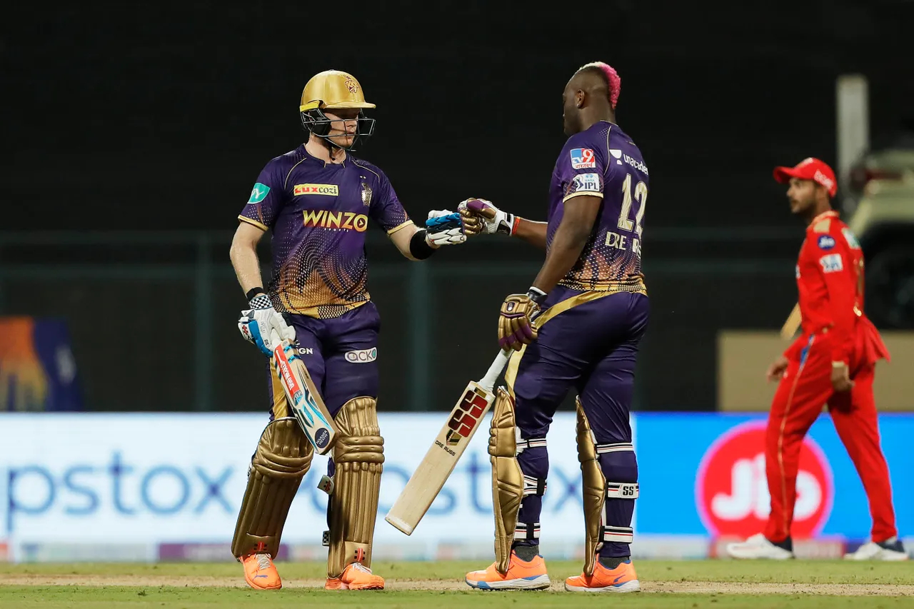 Sam Billings and Andre Russell added 90* in 47 balls with Russell making 70 of them | BCCI-IPL