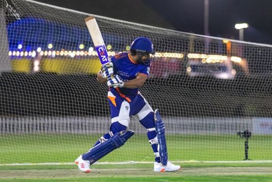 Rohit Sharma batting in the nets post squad announcement | MI Instagram