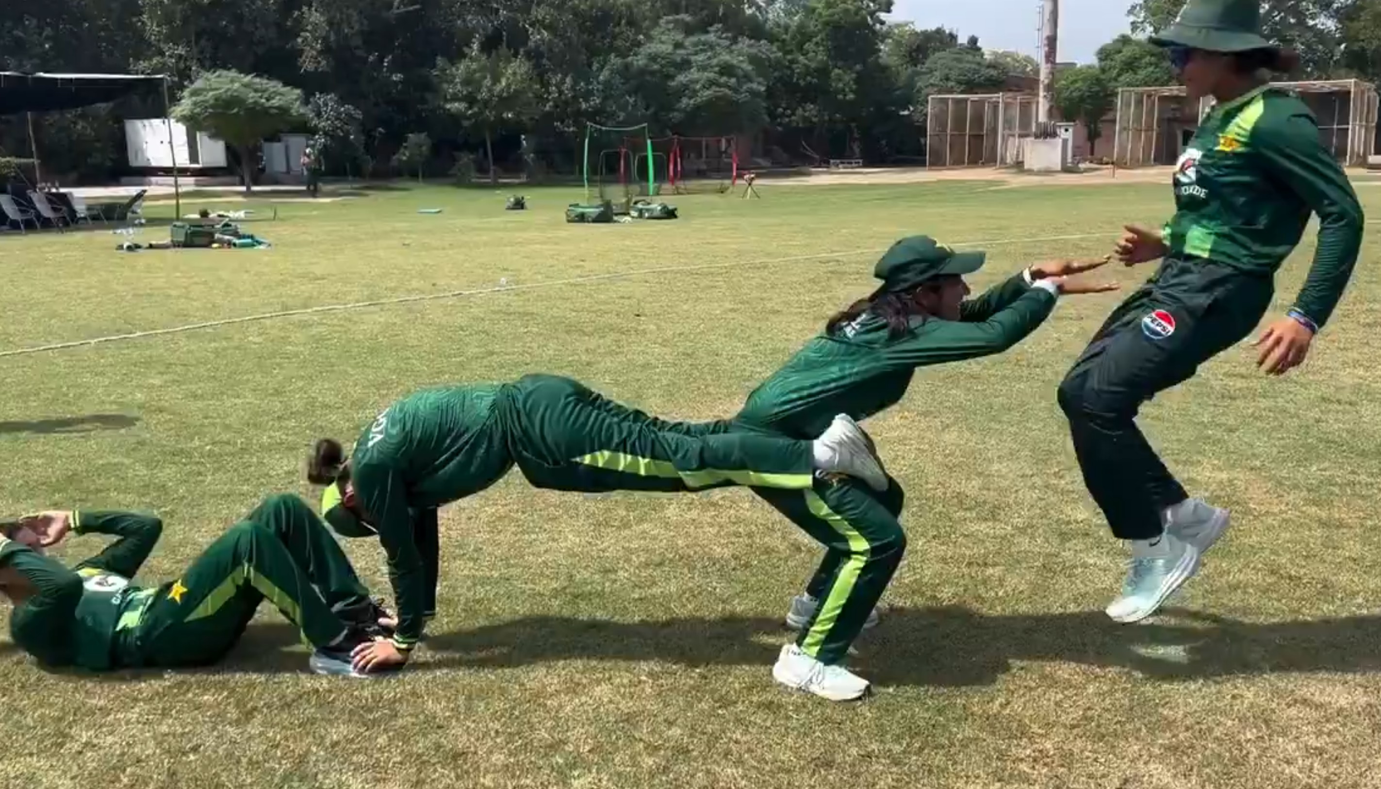 Pakistan U19 women's team's funny training regimen has gone viral | X