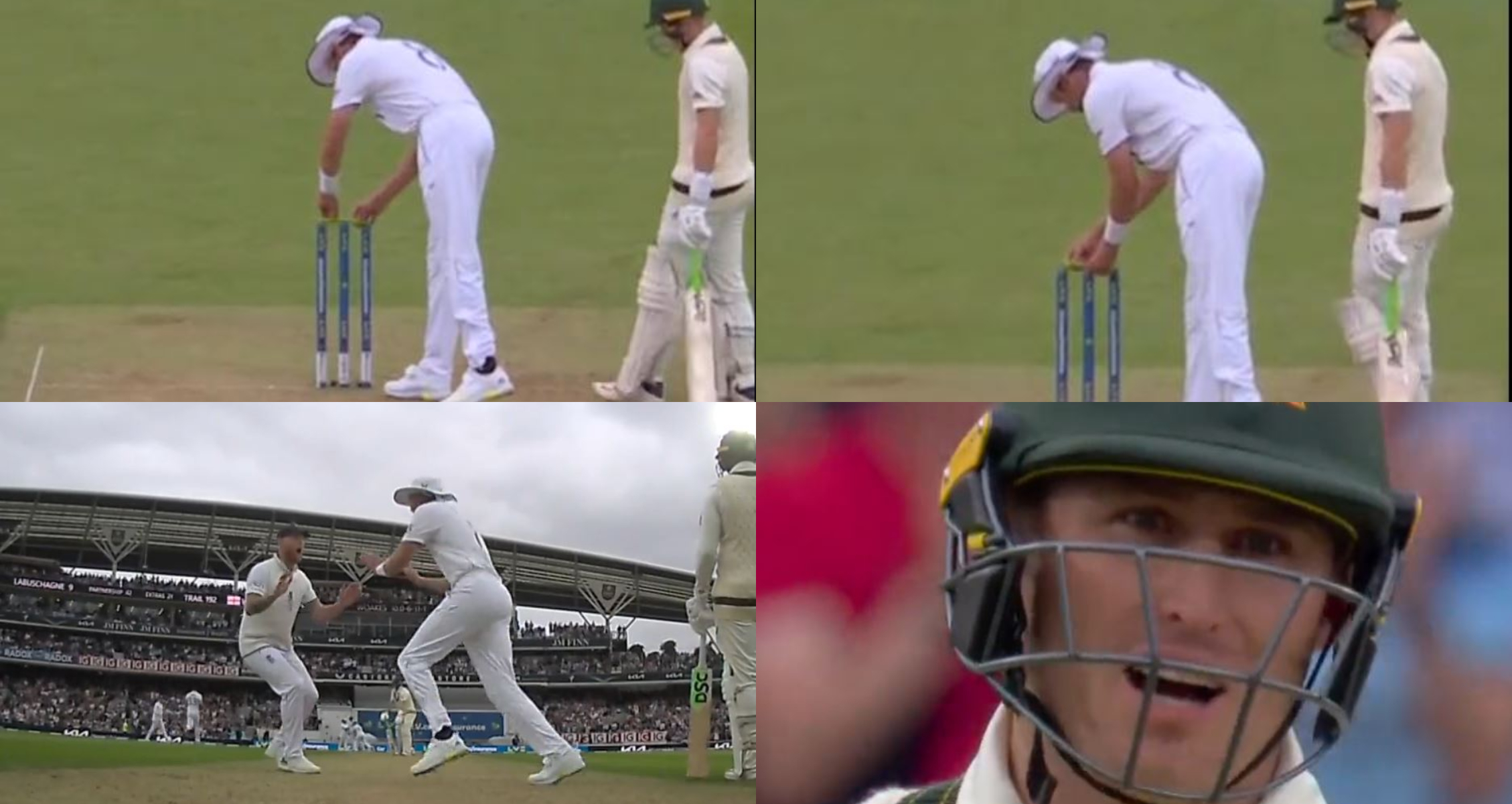 Broad flipped the bails at Labuschagne's end to disturb his concentration | ECB