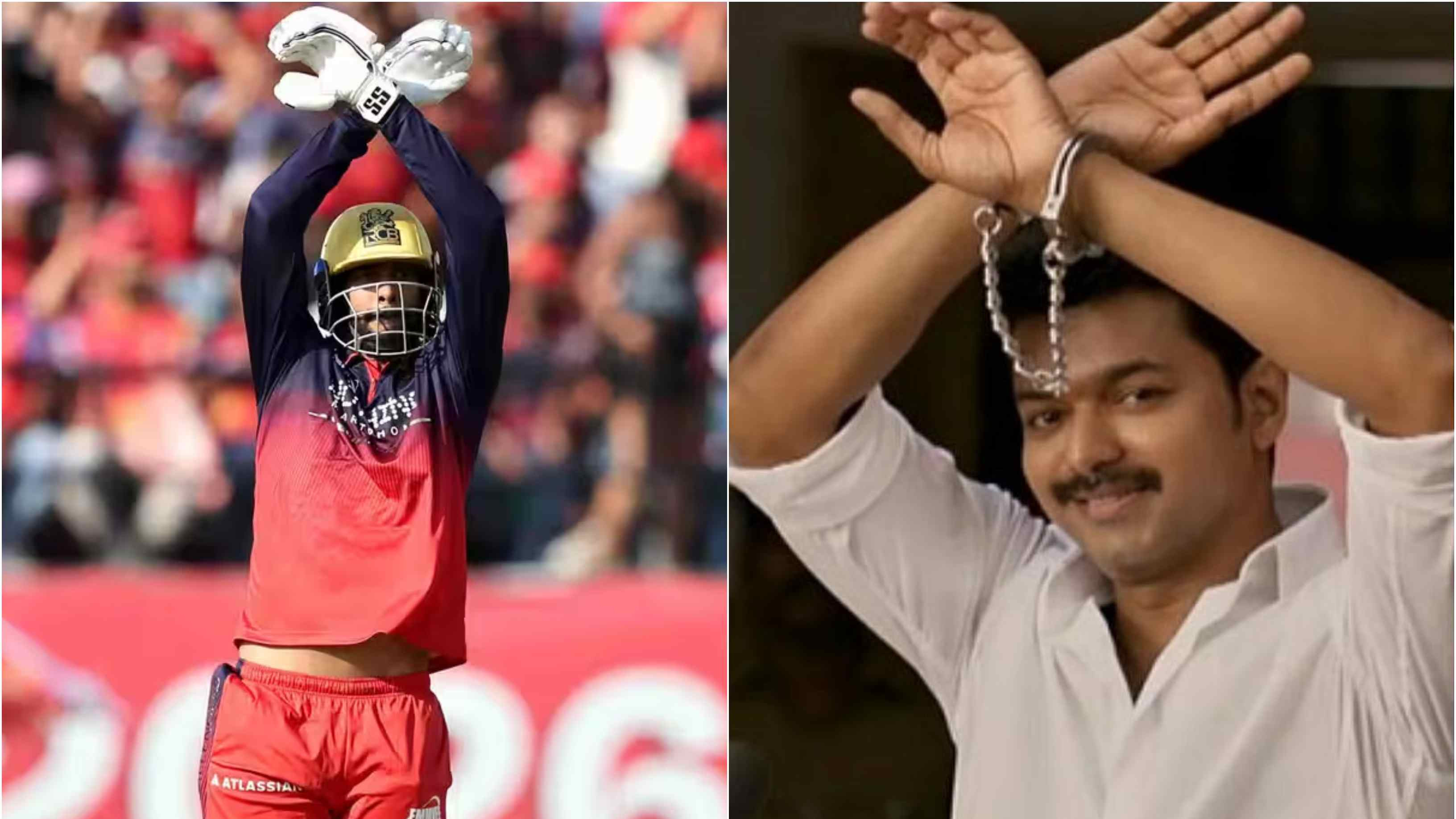 IPL 2026: WATCH – RCB’s Venkatesh Iyer mimics Vijay's iconic pose from Tamil blockbuster Mersal after hitting fifty vs PBKS