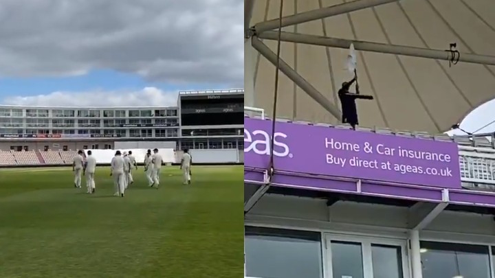 WATCH: Mark Wood performs 'Jerusalem' song for his teammates in absence of Barmy Army 