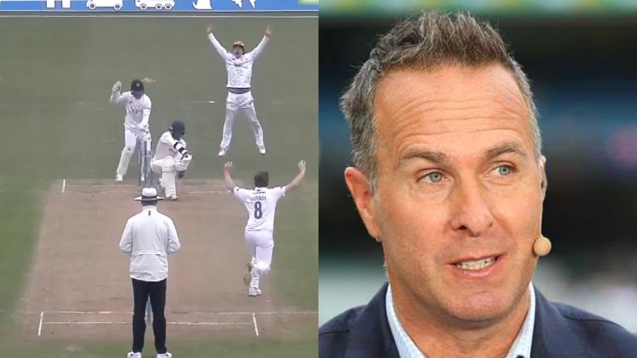 WATCH- Lewis McManus's controversial stumping of Hassan Azad in county game; Vaughan reacts