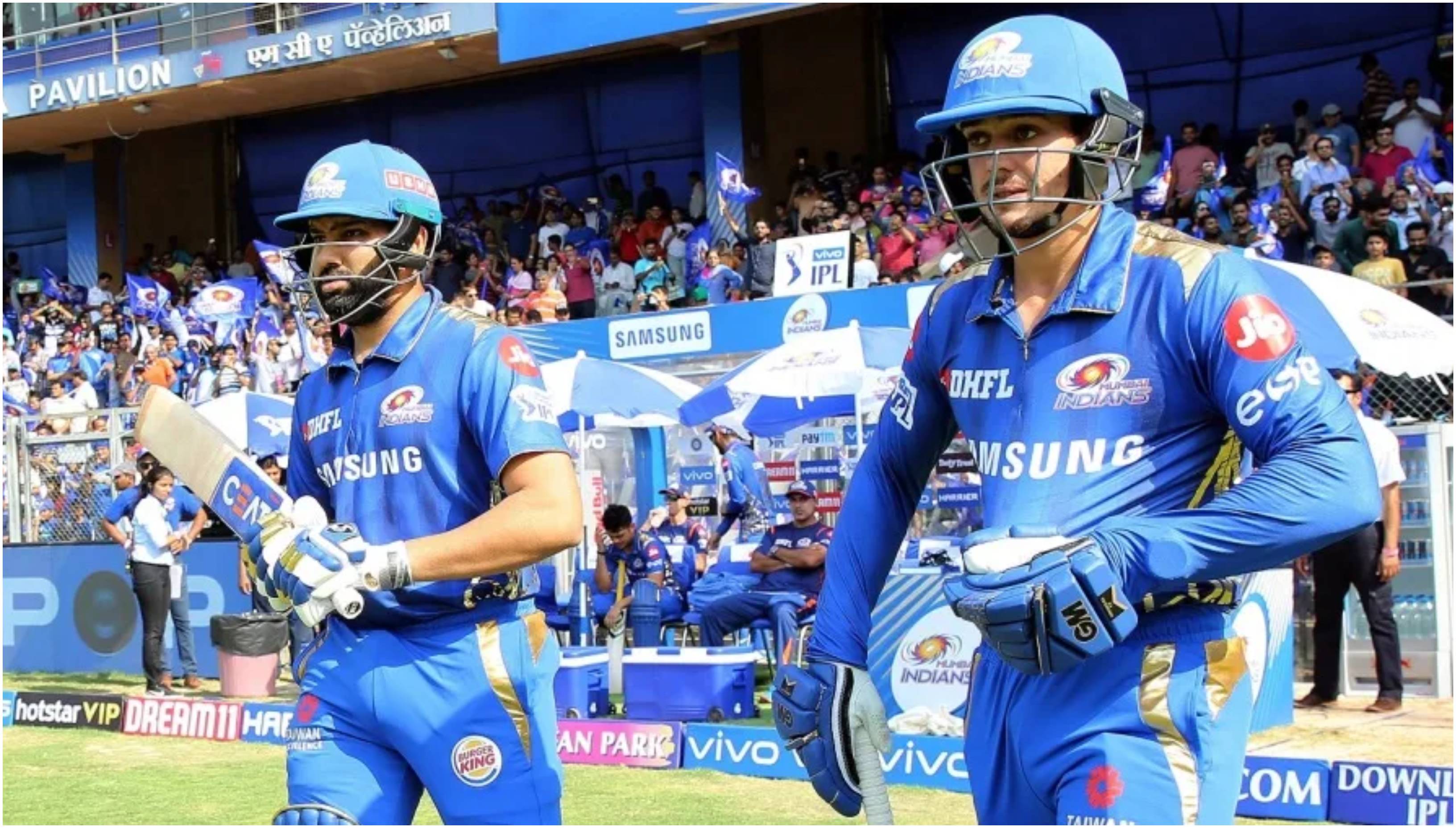 Quinton de Kock and Rohit Sharma | BCCI-IPL