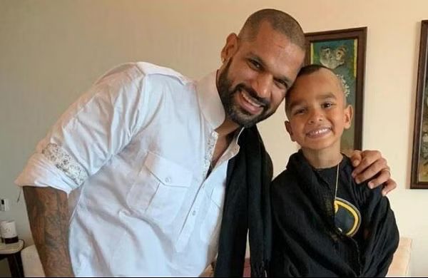 Shikhar Dhawan with his son Zoraver | Instagram