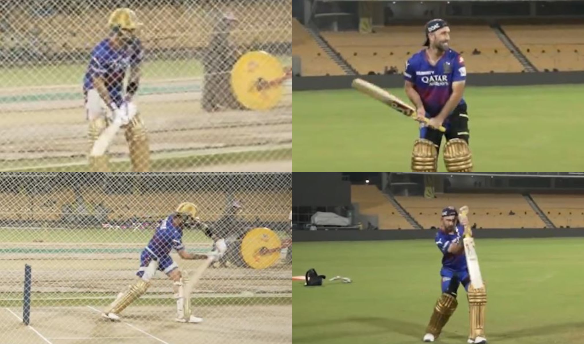 Maxwell copying Kohli's batting during nets in Chepauk | IPL X