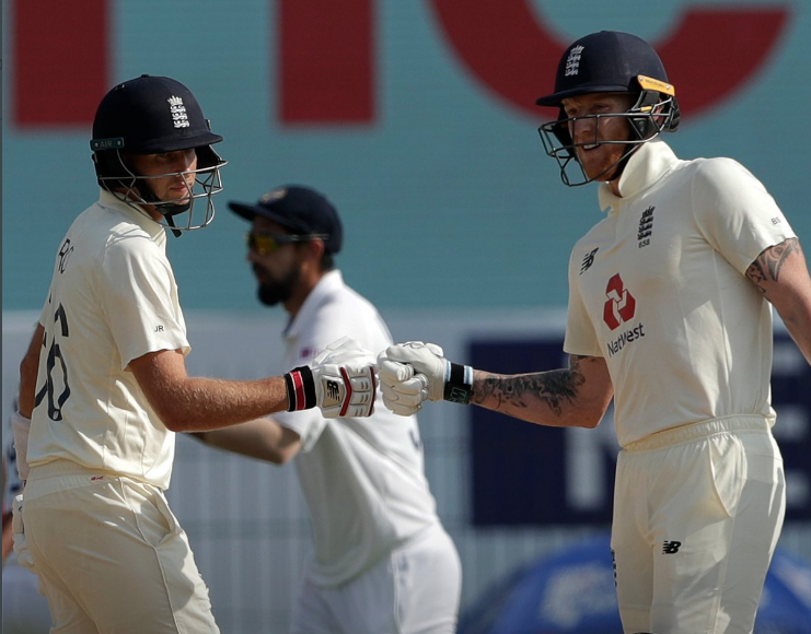 Joe Root and Ben Stokes put England in commanding position against India | ECB Twitter