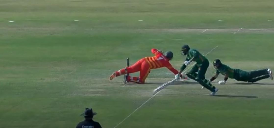 The run-out took place in the 26th over of the Pakistan innings | screengrab/Twitter