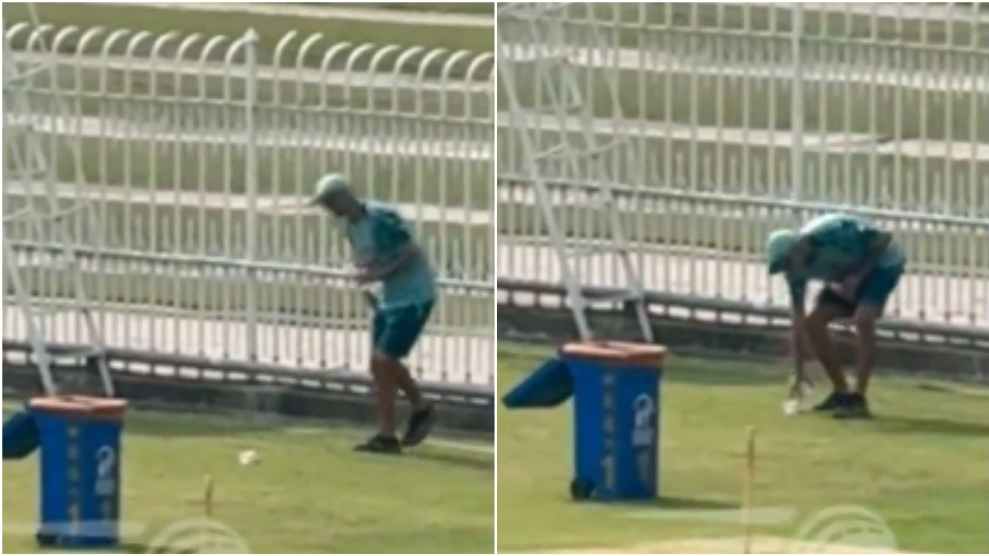 PAK v ENG 2024: WATCH – Jason Gillespie wins hearts of cricket fans by cleaning up litter at Rawalpindi Stadium